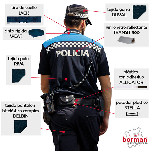 Imagen uniformes de trabajo policias