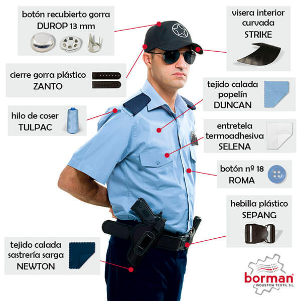 Imagen uniformes de trabajo vigilantes seguridad